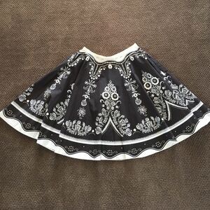 Twenty One Brown & Cream Patterned Skirt